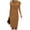 Brown, variant on Women's Wear to Work Dresses Elegant Cap Sleeve Sheath Bodycon Midi Dress Crewneck Ruched Front Business Office Pencil Dress Black S