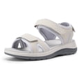 thumbnail image 1 of FitVille Women's Wide Arch Support Sandals Adjustable Ankle Strap Flat Sandals For Women, 1 of 6