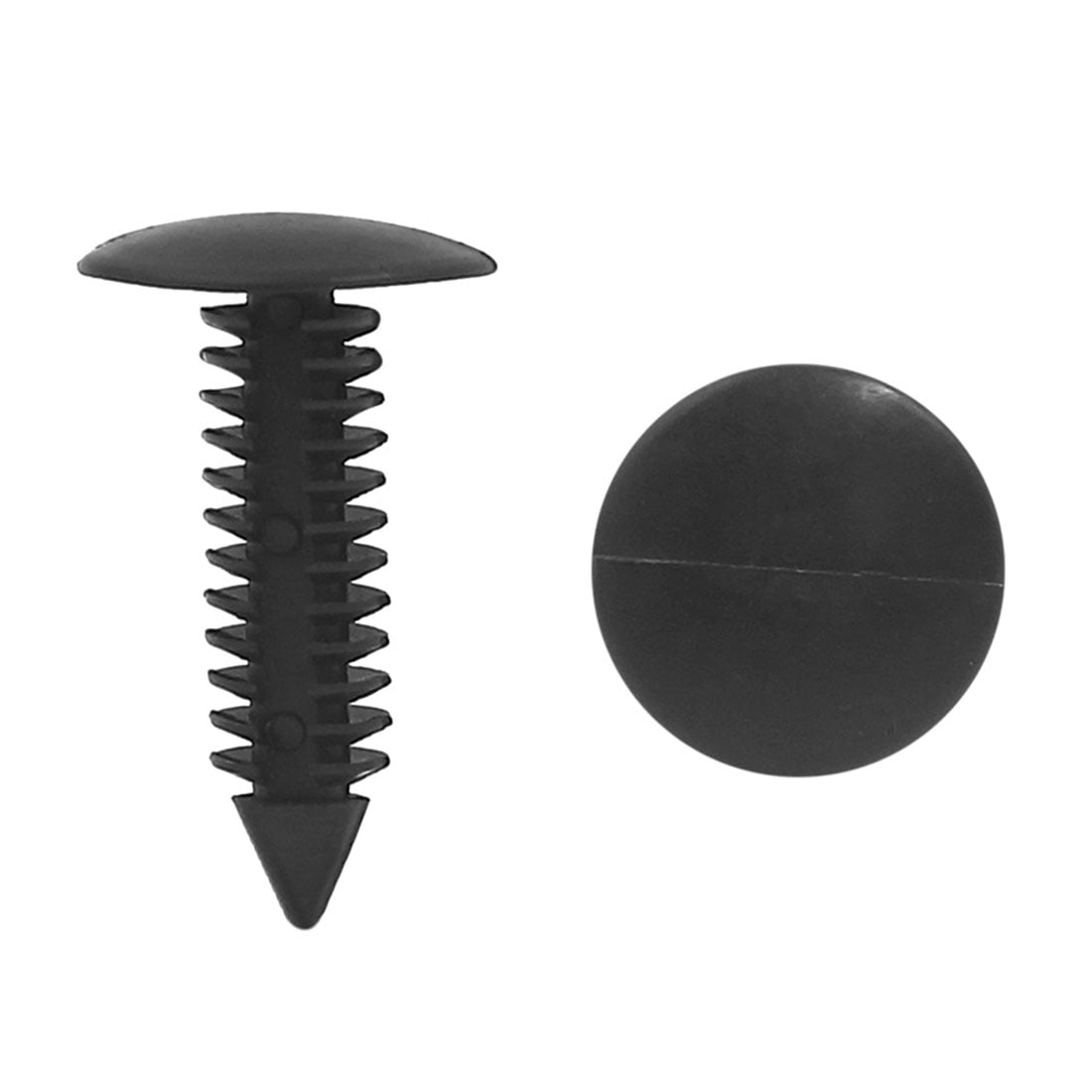 100Pcs 7mm Hole Plastic Screw Rivet Retainer Fastener Trim Panel