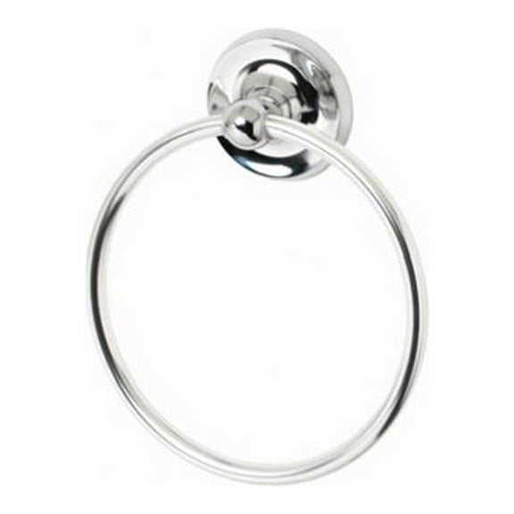 HomePointe 231181 Rounded Towel Ring, Chrome - Quantity 6