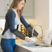 Hemoton 2 Pairs Long Waterproof Arm Sleeves For Cooking Oilproof Protective Sleeves For Dishwashing Arm Covers Arm Sleeves Cover