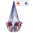 thumbnail image 2 of Beistle Pack of 6 Patriotic Metallic Stars 4th of July Chandelier Hanging Decorations 35", 2 of 2