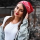 thumbnail image 2 of Bufanda elástica floral para el pelo, 3 unidades, con estampado floral, bufandas con pinzas para el pelo, pañuelo para la cabeza, pañuelos para el pelo para mujer Zhivalor Accesorios para Cabello, 2 of 9