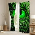 thumbnail image 3 of Green Dragon Eye 2 Panels 42"Wx84"L Curtains & Drapes,Antique 3D Dragon 30%-50% Blackout Curtains Gothic Curtains,Mythical Animal Curtains Artistic Fantasy Living Room Decor Aesthetic, 3 of 6