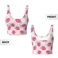 thumbnail image 5 of Naloa Floral Strawberr Sports Bras for Women, High Support Bra with Removable Pads, Comfortable - Medium, 5 of 9