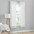 thumbnail image 2 of Mainstays 100% Cotton Indoor Sheer Rod Pocket Single Curtain Panel , White , 50" W x 63"L, 2 of 5