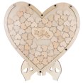 thumbnail image 1 of 1 Set DIY Wedding Guest Book Alternative Stand Heart-shaped Wedding Sign Book, 1 of 8