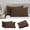 Coffee, variant on EazyTech 2 Pack King Pillow Cases with Envelope Closure 20x36 Inches - Soft Brushed Microfiber Pillowcase Shrinkage & Fade Resistant, 4-Inch Hem with Piping, Machine Washable Coffee