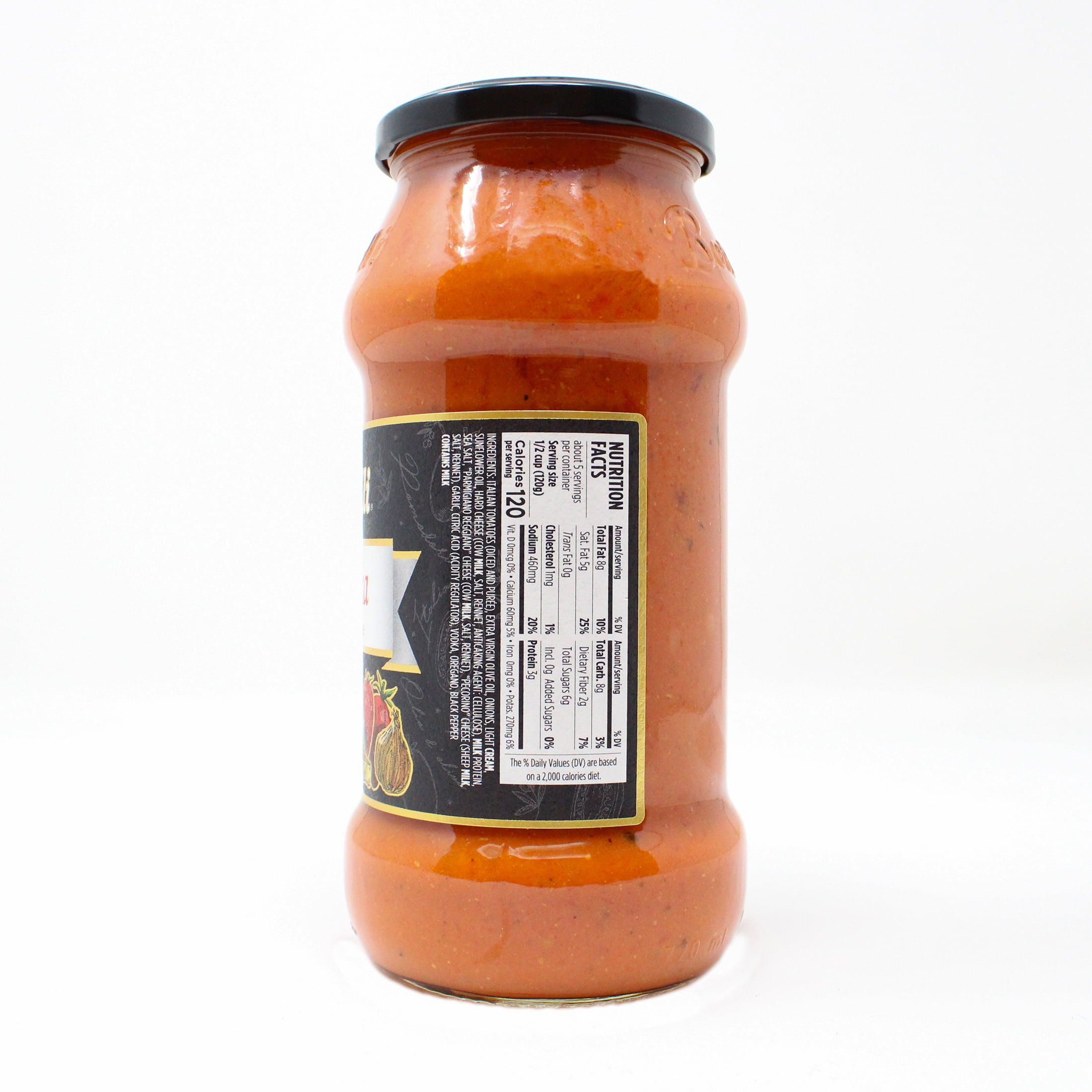 Botticelli Alla Vodka Pasta Sauce, 24 oz, 5 Servings, No Preservatives