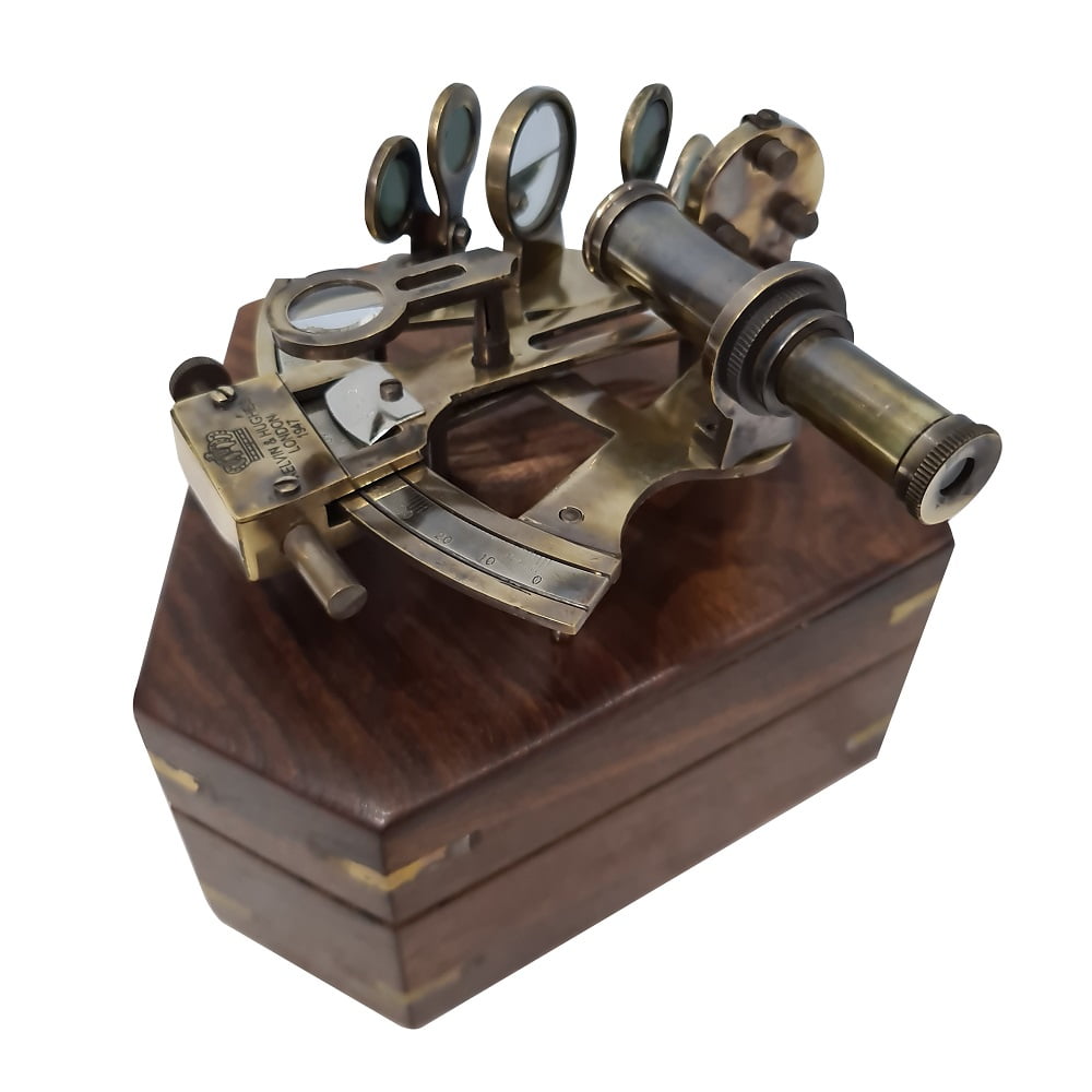 MEDIEVAL EPIC Massief messing Sextant Kelvin Hughes Londen-nautische gift- astrolabe MEDIEVAL EPIC Massief messing Sextant Kelvin Hughes Londen-nautische gift- astrolabe