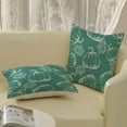 thumbnail image 6 of Fall Pillow Covers 18x18 Aqua Teal Cream Pumpkin Decor Throw Pillows Case for Couch Maple Leaves Autumn Harvest Thanksgiving Farmhouse Outdoor Decorative Cushion Cases for Sofa Bed Set of 2, 6 of 6
