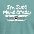 thumbnail image 3 of CafePress - Funny Plane Crazy Airplane Pilot Design T Shirt - Mens Comfort Colors Shirt, 3 of 5