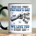 thumbnail image 3 of Personalized Dear Dad Happy Father’s Day 3D Effect Inflated Mug, Dad Fist Bump Coffee Mug, We Love You Every Day, Gift For Dad, Family Mug, 3 of 6