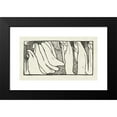 thumbnail image 2 of Maurice Denis 18x12 Black Modern Framed Museum Art Print Titled - Illustration in Poem from Poetry Collection Sagesse by Paul Verlaine (1895-07), 2 of 5