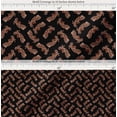thumbnail image 2 of Soimoi Black Cotton Cambric Fabric Artistic Paisley Print Fabric by the Yard 42 Inch Wide, 2 of 7