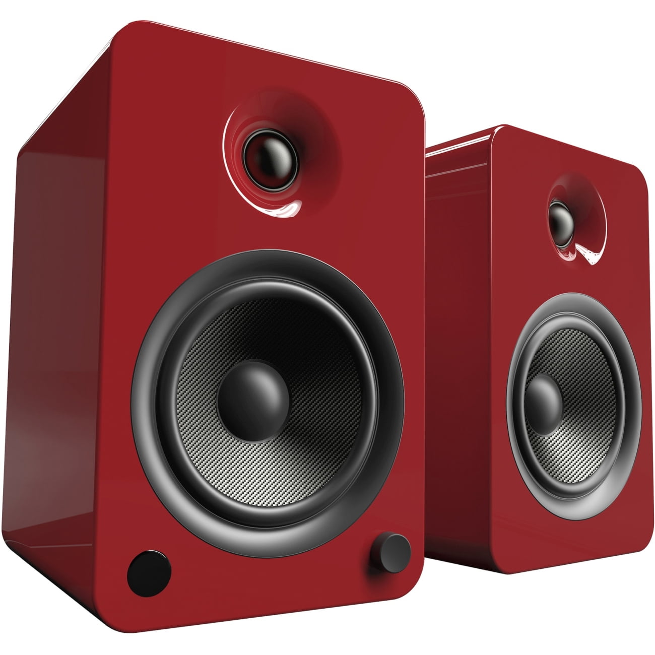 Kanto Living YU6 2-Way Powered Bookshelf Speakers (Pair, Crimson)