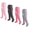 thumbnail image 2 of Hudson Baby Cable Knit Cotton Tights, 4 Pack, 2 of 3