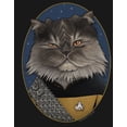 thumbnail image 2 of Girl's Star Trek: The Next Generation Lieutenant Commander Worf Cat  Graphic Tee Black X Large, 2 of 4