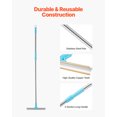 thumbnail image 3 of VEVOR Pet Hair Carpet Rake, 35.83-55.51 in Adjustable Long Handle Pet Hair Removal Broom, Reusable Advanced Lint Remover Scraper Dog Cat Fur Cleaning, for Carpet Rugs Mats Couch Furniture Cat Tree, 3 of 9