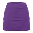 thumbnail image 5 of Abomasnow Plus Size Skort Skirts for Women Summer High Waist Tummy Control Golf Skirts Light Purple Skirts Inner Shorts XXXL, 5 of 7