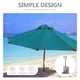 thumbnail image 3 of COMPUKAS Soporte De Parasol De Metal Plateado Para Exterior Para Uso En Y Patio, 3 of 8