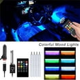 thumbnail image 1 of Luces amtales del pie de la atmósfera de la luz de tira de LED del RGB del coche, 1 of 7