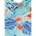 thumbnail image 2 of The Children’s Place Cross-Back One Piece Swimsuit, Female, Size S (5-6), Tropical Aqua, 2 of 3