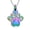 Rainbow, variant on Teardrop Heart Paw Print Urn Pendant Pet Memory Necklace Urns for Dog Cat Cremation Ashes Keepsake Furry Friend Memorial Jewelry