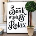 thumbnail image 3 of Soak Wash Relax Metal Sign, 3 of 3