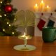 thumbnail image 4 of Cinco candelabros de hierro forjado con hojas de arce, mariposas, flores, hojas de ginkgo y hojas de bola de masa de arroz. Perfectos para mesas de comedor románticas y una decoración sencilla para la, 4 of 6