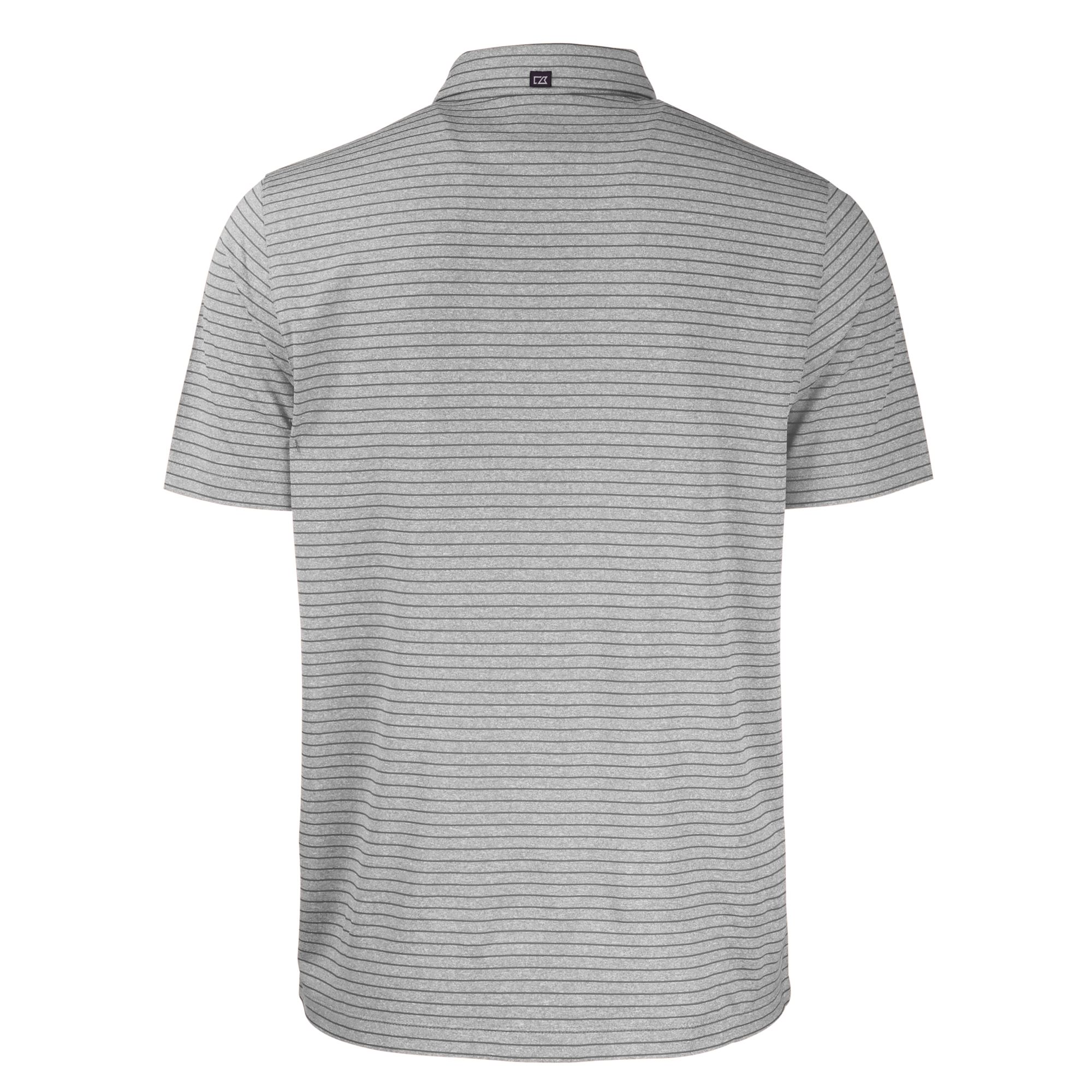 Men's Cutter & Buck  Heather Gray Pacific Tigers Big & Tall Forge Eco Heather Stripe Stretch Recycled Polo - image 3 of 3