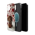 thumbnail image 2 of DistinctInk MagSafe Tough Case for Apple iPhone 14 Plus (6.7" Screen) - Valentine's Day Dachshund Puppy - Wireless Charging Compatible, 2 of 6