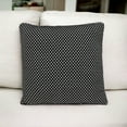 thumbnail image 2 of Super Black And White Check Throw Pillow, 2 of 4