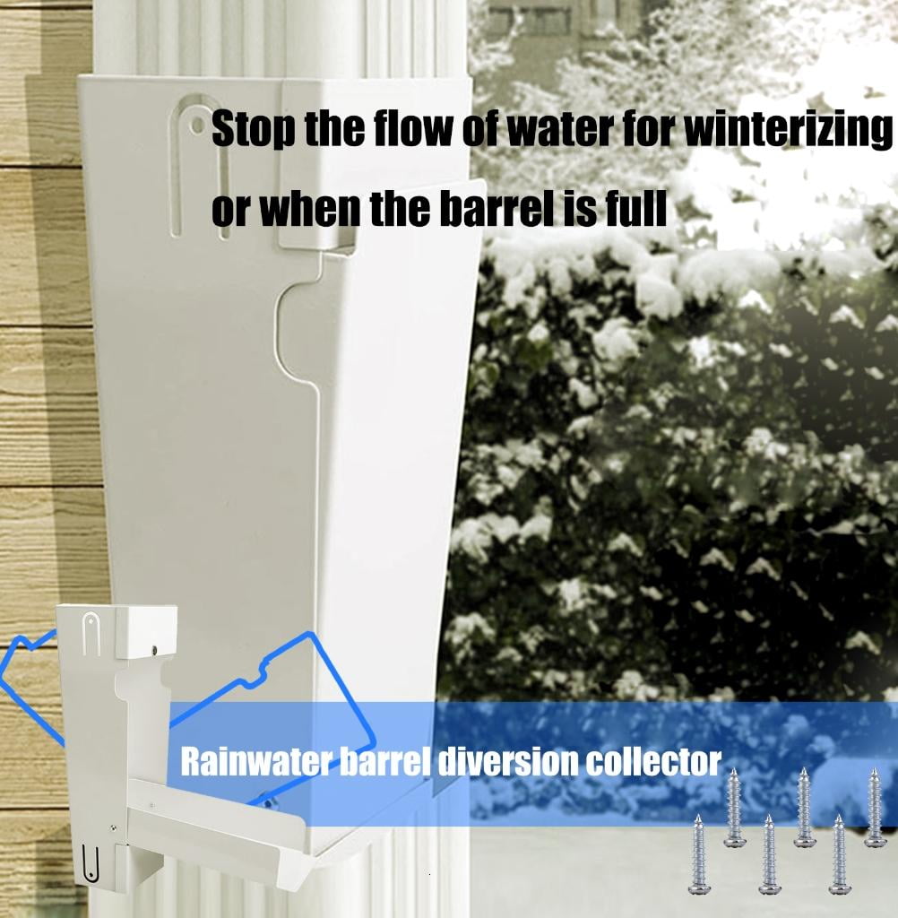 Heavy Duty Metal Rainwater Catcher System Low Maintenance Design for 3x4inch