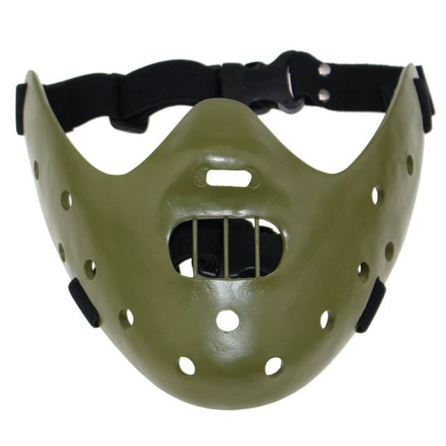 Máscara El silencio de los corderos, Hannibal Lecter, cosplay, dientes de acero