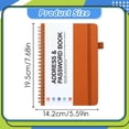 thumbnail image 2 of JUMNUYCUH Address Book with Alphabetical Tabs, Phone Book with Pocket, Password Books for Seniors, Record Contacts, Website Login Passwords and Notes, Spiral Bound, 7.7" x 5.6", Orange, 2 of 4