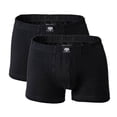 thumbnail image 1 of CECEBA Pantalones cortos para hombres, paquete de 2 - Pantalones cortos, básicos, Algodón elástico, M-8XL, lisos Negro 3XL (XXX-Large), 1 of 3
