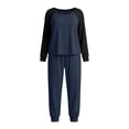 thumbnail image 5 of POROPL Womens Plus Size Pajama Sets,Long Sleeve Sleepwear Top with Jogger Pants,Lounge Set Sizes XL-5X, 5 of 5