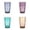 Grey+Purple+Blue+Brown, variant on 1-6PC Unbreakable Plastic Drinking Glasses Shatterproof Tumblers 16.9oz/500ml BPA Free Coastal Colors Reusable Water Cups Top Rack Dishwasher Safe