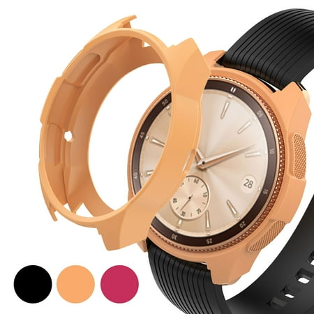 Flame Protective Case - TSV Silicone Case Cover Protective Frame Bumper for Samsung Galaxy Smart Watch 42mm