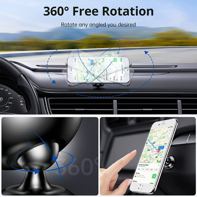 SYNCWIRE for MagSafe Car Mount - 360° Rotation Magnetic Phone Holder for  Car Dashboard, Strong Magnets Car Phone Holder Mount Compatible iPhone 15  Pro