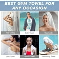 thumbnail image 4 of DEWEL 100% Cotton Bath Towel 35''x70''Oversized Bathroom Towels Highly Absorbent & Quick Dry Shower Towel Luxury Towels Multipurpose Use for Spa, Fitness, Sports, Yoga, White, 4 of 4
