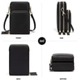 thumbnail image 3 of Small Crossbody Cell Phone Purse , Mini Messenger Shoulder Handbag Wallet With Credit Card Slots, 3 of 5