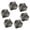 Dark Gray 5 cm, variant on mdesiwst 6Pcs Corsage Handmade Reversible Satin Roses Wedding Corsage DIY Hair Accessories Bridal Bouquets Small Floral Accessories