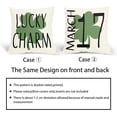 thumbnail image 5 of St. Patrick''s Day Pillow Covers 20x20 Inch Green Four-Leaf Clover Charm Throw Pillow Covers Set of 2 St P, 5 of 6