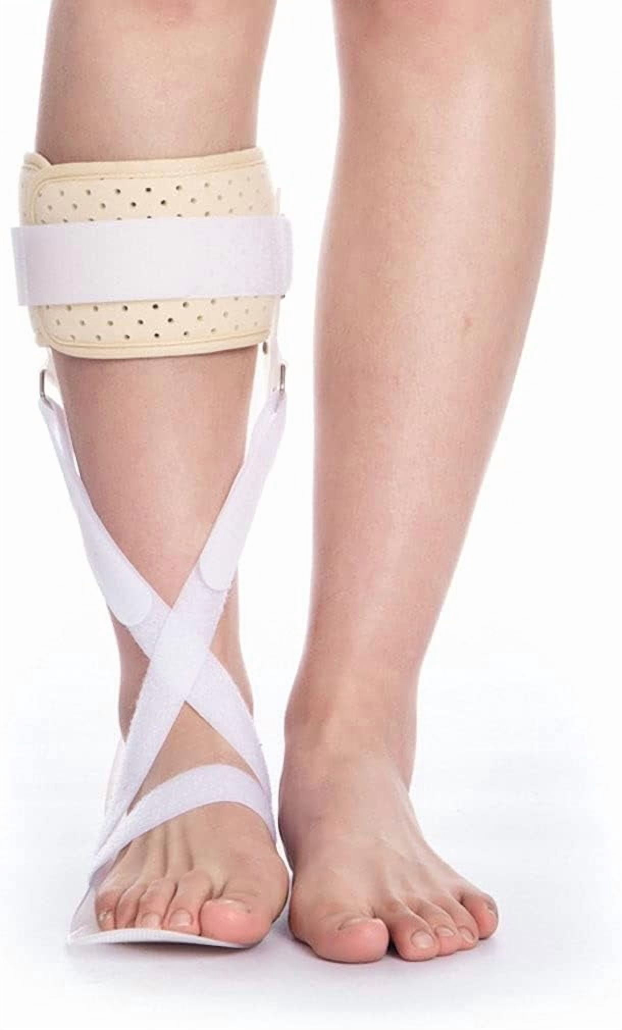 Lightweight Foot Lift & Ankle Support Orthosis, Ergonomic Figure-8 Strap Brace for Improved Walking Form and Balance, Soft & Breathable Design