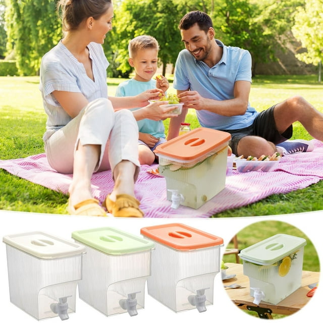 Savings Oefntac Home Fruit Tea Pot Refrigerator Cold with Faucet Large Capacity Lemon Tea Cooler