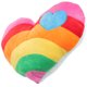 thumbnail image 2 of GOOHOCHY 1 cojín de peluche con forma de corazón de arcoíris para el hogar, la tienda o el coche (estilo corazón)., 2 of 8