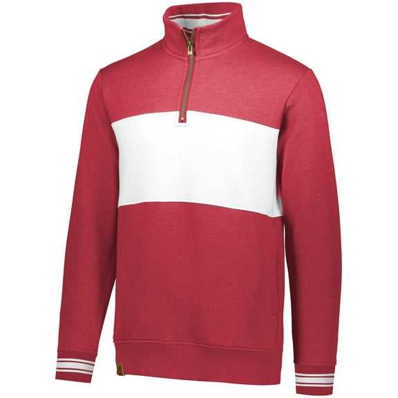 Holloway Sportswear XS All-American Pullover Scarlet Heather/White 229565