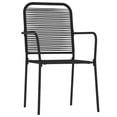 thumbnail image 4 of vidaXL Patio Dining Set Outdoor Dining Set Garden Table and Chair Set Black, 4 of 46